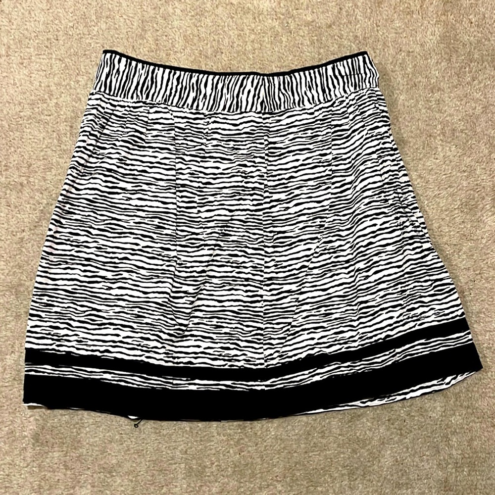 Ann Taylor Loft Zebra print cotton skirt size S